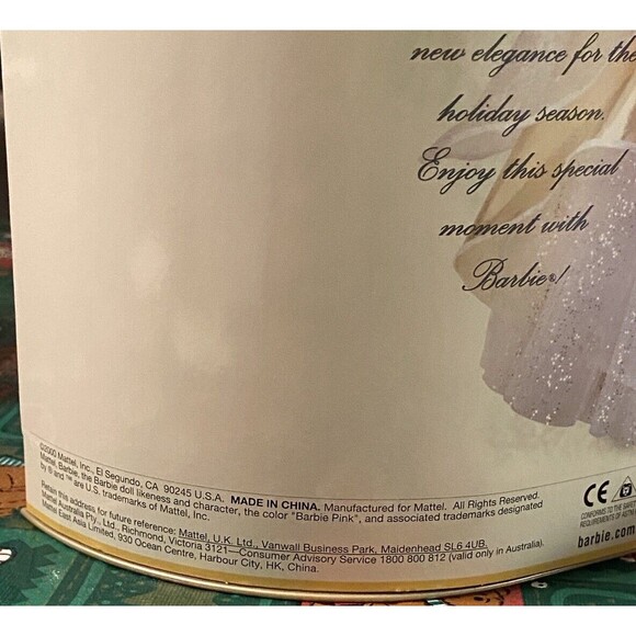 Celebration 2000 Barbie Doll Special Edition NIB Mattel Vintage Gold Christmas - Picture 11 of 12